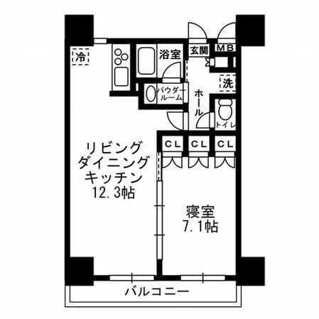 レジディア月島Ⅲの物件間取画像